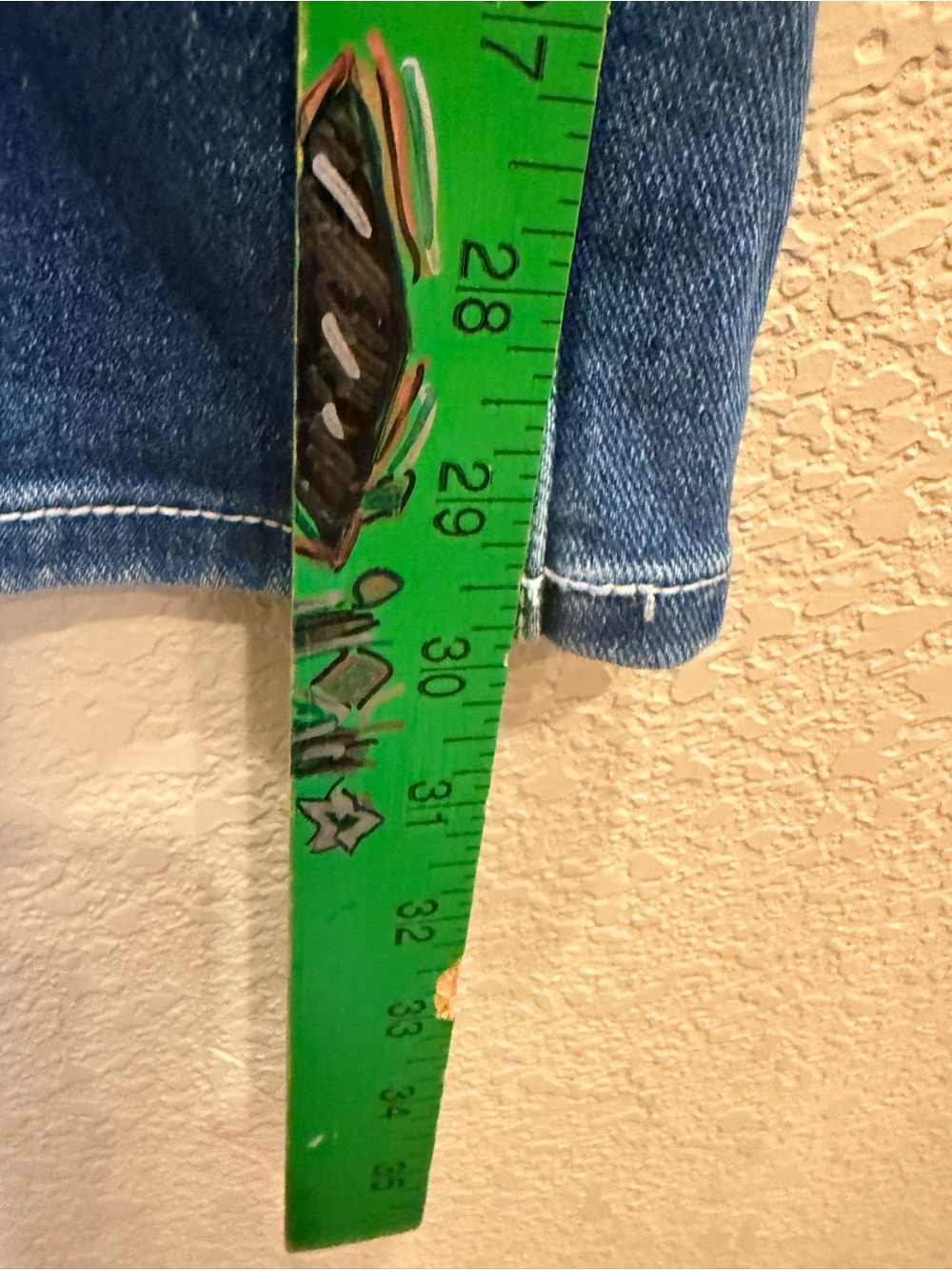 Flamingals Women's Boot-Cut Retro Utility Style Jeans in Medium Blue Wash Sz M - Picture 12 of 12